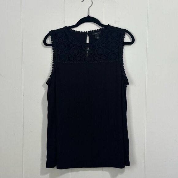 Halogen Black Lace Tank 1X - Picture 1 of 4